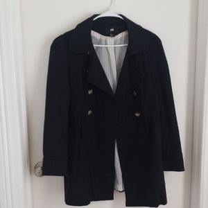 H&M Black Trench Coat